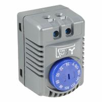 WIEGMANN Thermostat: Cooling Only, Fahrenheit, 14°F Temp Setpoint - Min, 176°F Temp Setpoint - Max (MPN TANO14176F). Key specifications — Mounting Style: DIN Rail; Brand: WIEGMANN; Switch Action: Open on Rise; Temperature Adjustment: Adjustable.