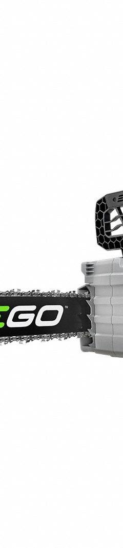 EGO Chainsaw: 16 in Bar Lg, Rear Handle, Auto Chain Oiler, 56 V, 40 cc, Battery-Powered (MPN CS1610). Key specifications — Brand: EGO.