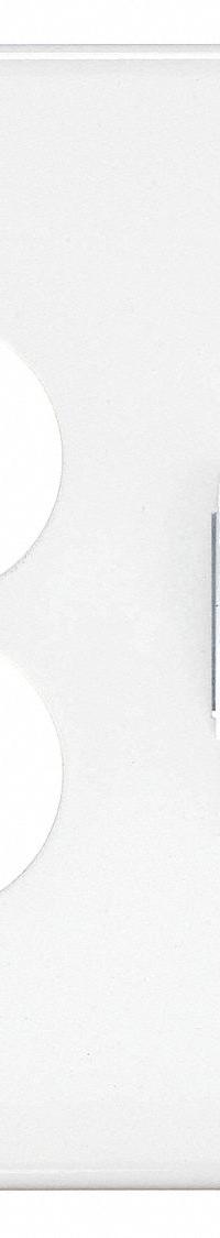 HUBBELL Wall Plate: Combo, 2 Gang, White, Std Size (MPN SWP18). Key specifications — Brand: HUBBELL; Material: Steel.