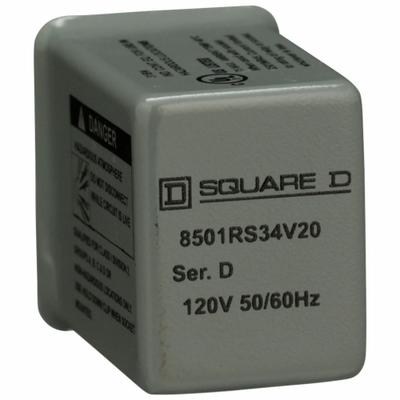 SCHNEIDER Hermetically Sealed Relay: Socket Mounted, 5 A Current Rating, 120V AC - Socket-Mounted Relays
