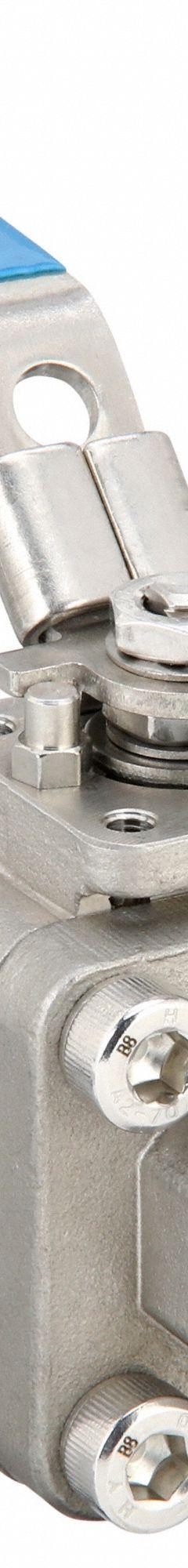 MILWAUKEE VALVE Manual Two-Way Ball Valve: 1/2 in, Stainless Steel, Straight, Socket x Socket (MPN 35FSS1NLL-012). Key specifications — Brand: MILWAUKEE VALVE; Seat Material: Polymer; Handle: Locking Lever.
