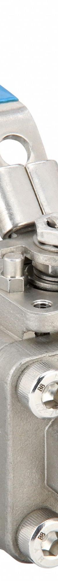 MILWAUKEE VALVE Manual Two-Way Ball Valve: 1/2 in, Stainless Steel, Straight, Socket x Socket (MPN 35FSS1NLL-012). Key specifications — Brand: MILWAUKEE VALVE; Seat Material: Polymer; Handle: Locking Lever.