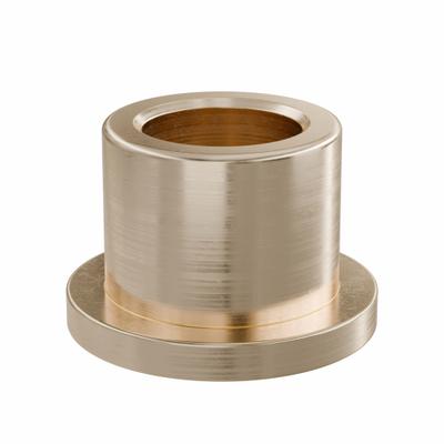 OILITE Flanged Sleeve Bearing: Bronze, SAE 841, 12 mm Bore, 18 mm OD, 16 mm Lg - Lubricated General Purpose Metallic Flanged Sleeve Bearings