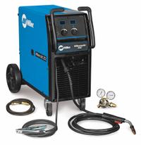 MILLER ELECTRIC MIG Welder: Millermatic 252, MIG Pack w/Running Gear (MPN 907322). Key specifications — Input Voltage (Nominal) (Merch - Table Column, Filters): 230V; Max. Wire Diameter: 0.045 in (Solid).