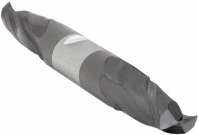 APPROVED VENDOR Square End Mill: Carbide, AlTiN Coated, Double End, 2 Flute, 1/2" Mill Dia - Double-End Carbide Square End Mills