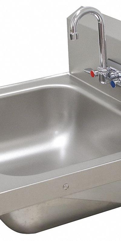 ADVANCE TABCO Hand Sink: 1 Stations - One-Station Wall-Mounted Hand Sinks with Faucets