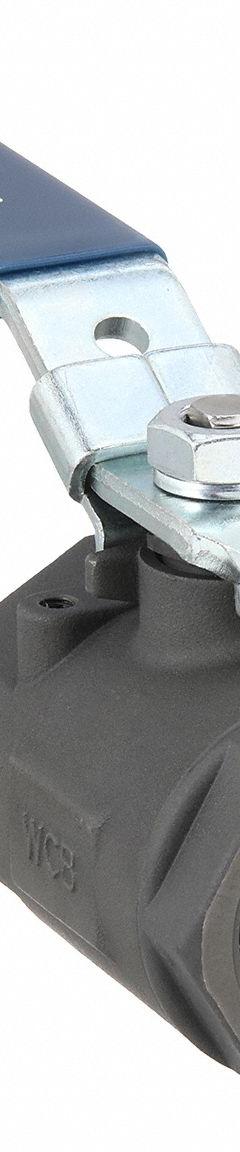 CHEMTROL Manual Two-Way Ball Valve: 1 1/2 in, Carbon Steel, Straight, FNPT x FNPT, Two-Piece, Lever (MPN NL94T5C). Key specifications — Brand: CHEMTROL; Handle: Locking Lever.