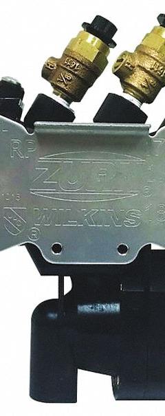 WILKINS Reduced Pressure Zone Backflow Preventer: 375XLB, Std Configuration, Bronze, FNPT (MPN 34-375XLB). Key specifications — Shut-Off Valve Type: Ball Valve; Connection Type: FNPT.