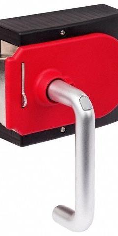 EUCHNER Handle Module: 24 V AC Solenoid Volt, Lever Lock (MPN MGB-H-AA1A1-R-100464). Key specifications — Features: Lockout Mechanism; Brand: EUCHNER; Rotation Type: Right.