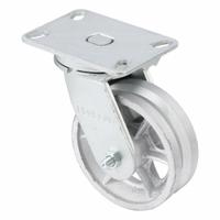 APPROVED VENDOR Plate Caster: Swivel, Iron, 6 in Wheel Dia, 2 in Wheel Wd, 8 in Mounting Ht, Slot (MPN P23S-C060R-16-VG1). Key specifications — attr1100373: APPROVED VENDOR.