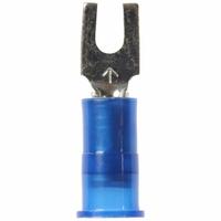 3M Fork Terminals: Blue, Nylon, #4 Stud Size, 16 AWG – 14 AWG Wire Range, Block Fork, 600 V (MPN MNG14-4FB/SK). Key specifications — Barrel Style: Insulation Grip; Manufacturer Part Number: MNG14-4FB/SK; Brand: 3M.