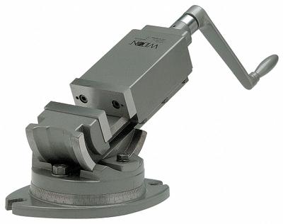 WILTON Machine Vise: 6 in Jaw Face Wd, 6 in Max Jaw Opening, 2 in Throat Dp - 2-Axis Tilting Milling Machine Vises