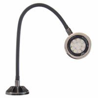 O.C. WHITE Spot Light: LED, Power Cord, Gooseneck, 22 in Arm Reach, 2,750 lm Max Brightness, 5000K (MPN LED-SD22-30-120V). Key specifications — Lighting Technology: LED; Brand: O.C. WHITE; Bulb Wattage: 18 W; Color: Black; Electrical Connection Type: Power Cord; Operating Voltage: 100 to 240V AC.