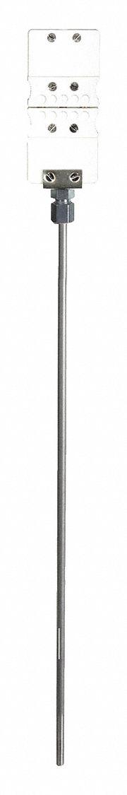 TEMPCO Temperature Probe: 0°F to 392°F /-18°C to 200°C, ±0.3°C/0.12 ohm @ 0°C, 12 in Probe Lg (MPN RTD00610). Key specifications — Brand: TEMPCO; Accuracy: ±0.3 °C/0.12 ohm @ 0 °C.
