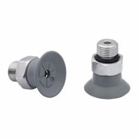 SCHMALZ Vacuum Pad Assembly: G1/8 in, 28.2 mm Pad Dia, NBR, 55 A, Gray, 17.2 mm Pad Ht (MPN 10.01.01.14116). Key specifications — attr1019168: 55 A; attr1019165: 10.01.01.14116; attr1019167: SCHMALZ; attr1019180: Gray.