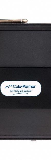 Electrophoresis Equipment: 9 in Overall Lg, 7 1/2 in Overall Wd (MPN 2857003). Key specifications — Includes: Orange Filter Cover; Product Type: Gel Imaging Enclosure with Blue Light Illumination Base; Brand: COLE-PARMER.