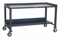 JAMCO Workbench: Fixed Ht, Steel, 60 in x 36 in, 1,400 lb Overall Load Capacity, Gray, Lower Shelf (MPN MW460P505GP). Key specifications — Brand: JAMCO.