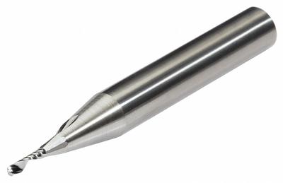 MICRO 100 Solid Router Bit: Spiral Upcut, 4 mm Cutter Dia - Spiral-Flute Router Bits for Plastics & Composites