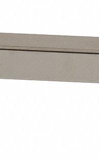 ECONOCO Straight Arm: Single, 1 in Slot Spacing, 1/2 in Slot Lg, 1 in x 12 in x 1 in, Chrome, Silver (MPN TS/12). Key specifications — Product Type: Square Tubing Faceout; Color: Silver; For Display Type: Single Slotted Standards; Material: Steel; Duty Rating: Heavy Duty; Brand: ECONOCO; Finish: Chrome; Mounting Type: Hanging.