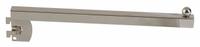 ECONOCO Straight Arm: Single, 1 in Slot Spacing, 1/2 in Slot Lg, 1 in x 12 in x 1 in, Chrome, Silver (MPN TS/12). Key specifications — Product Type: Square Tubing Faceout; Color: Silver; For Display Type: Single Slotted Standards; Material: Steel; Duty Rating: Heavy Duty; Brand: ECONOCO; Finish: Chrome; Mounting Type: Hanging.