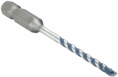 BOSCH Rotary Hammer Drill: 3/16 in Drill Bit Size, 2 in Max Drilling Dp, 4 in Overall Lg - Carbide-Head SDS-Plus Concrete & Masonry Drill Bits