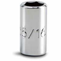 PROTO Socket: SAE, 1/4 in Drive Size, 5/16 in Socket Size, 6-Point, Std, Chrome, Not Tether Capable (MPN J4710). Key specifications — attr1204417: PROTO; attr1204392: Chrome.