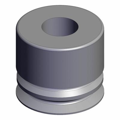 SMC Bellows Pad: Bellows, w/o Adapter, 10 mm Pad Dia, Silicone, Black, 40, 9.5 mm Pad Ht - Bellows Type Automotive & Industrial Vacuum Pads