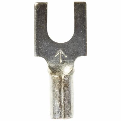 3M Fork Terminals: Bare, #6 Stud Size, 22 AWG – 18 AWG Wire Range, Block Fork - Non-Insulated Fork Terminals