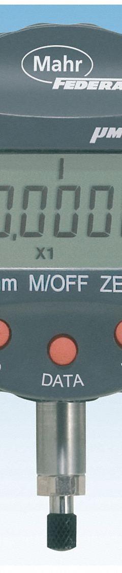 MAHR Inductive Digital Comparator: 0.00001 in to 0.04 in /0.001 mm to 1 mm, Inch/Metric, IP54 (MPN 2034205). Key specifications — attr1184065: MAHR; attr1184072: 0.002 mm; attr1184084: 58 mm.
