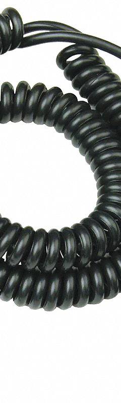 SCS Coil Cord: Date Coded/Dual-Wire Technology, 6 ft Cord Lg, 35,000,000 ohm Resist Rating - Max (MPN 770110). Key specifications — Cord Shape: Coiled; Plug Connection: Straight Banana Plug; Cord Construction: Dual-Wire; Brand: SCS.