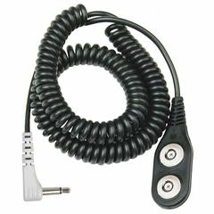 SCS Coil Cord: Date Coded/Dual-Wire Technology, 6 ft Cord Lg, 35,000,000 ohm Resist Rating - Max (MPN 770110). Key specifications — Cord Shape: Coiled; Plug Connection: Straight Banana Plug; Cord Construction: Dual-Wire; Brand: SCS.