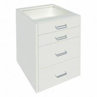 Suspended Cabinet: 23 1/8 in Overall Ht, 22 in Overall Dp, 18 in Overall Wd, Steel, 4 Drawers (MPN GRJTP820-18-2). Key specifications — Product Type: Wall Mounted Cabinet; Brand: INSTOCK; Material: Steel; Cabinet Type: Wall Mounted Cabinets.