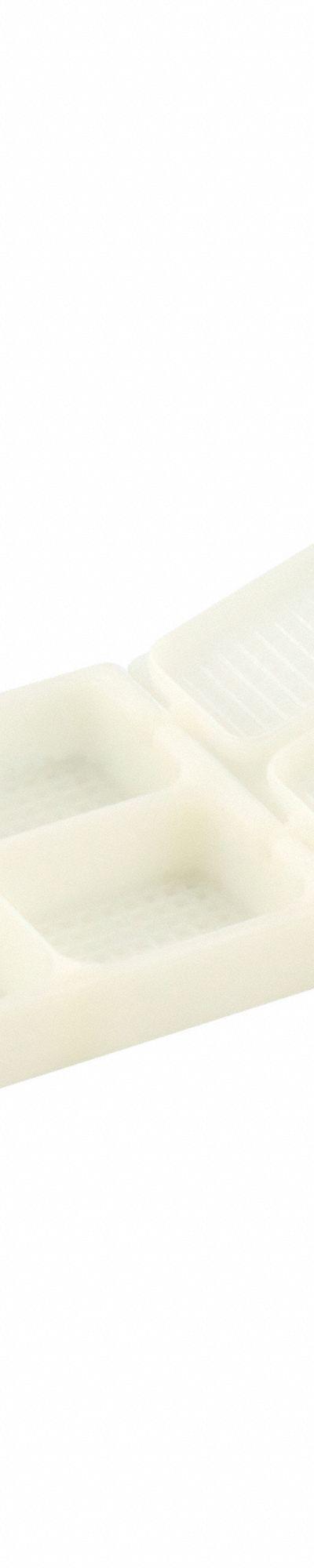 CAPLUGS Compartmented Biopsy Cassettes: White - Embedding Cassettes