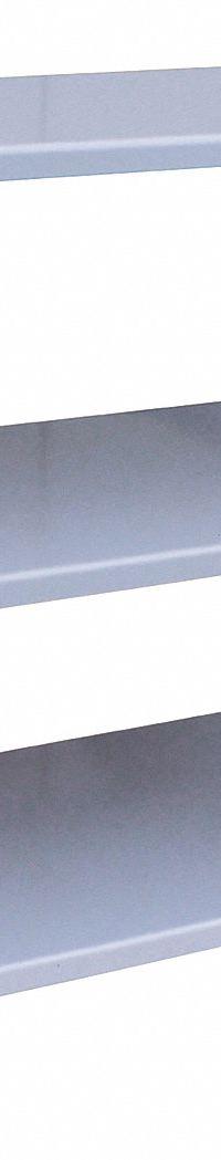 JAMCO Metal Shelving: Medium-Duty, Standalone, 48 in x 18 in, 42 in Overall Ht, 3 Shelves, Steel (MPN WL148GP). Key specifications — Brand: JAMCO; Finish: Painted; Color: Gray.