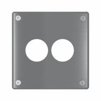 LEGRAND Wall Plate: Single Circular Opening, 2 Gang, Silver, Jumbo Size (MPN WSP62N912PS). Key specifications — Brand: LEGRAND; Material: Stainless Steel; Includes: Allen Head Screws.