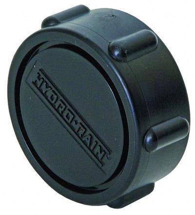HYDRORAIN Cap: 1" MIPT, PVC, 350 psi Max Working Pressure, 2.25 in Wd - Irrigation Fitting Caps