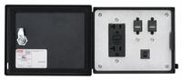 NVENT HOFFMAN Data Interface Port: Stainless Steel, 120V GFCI Receptacle/(2) USB Type A, 5 A Reset (MPN HGF5USBUSBSS). Key specifications — Manufacturer Part Number: HGF5USBUSBSS; Brand: NVENT HOFFMAN; Resets: 5 A Reset; IP Rating: IP66; Panel Configuration: 120V GFCI Receptacle; Panel Terminations: (2) USB Type A.