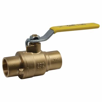 APOLLO Manual Two-Way Ball Valve: 1 in, Brass, Straight, Sweat x Sweat - Brass Ball Valves