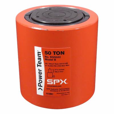 POWER TEAM Standard Hydraulic Rams: Single Acting, 50 ton Nominal Capacity - General Purpose Rams