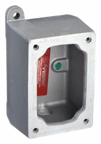 APPLETON ELECTRIC Mounting Body: 1 Gangs, Iron, 1/2 in Hub Size, Dead End, 6 13/16 in Overall Ht (MPN EDS171). Key specifications — Brand: APPLETON ELECTRIC; Hub Type: Dead End.
