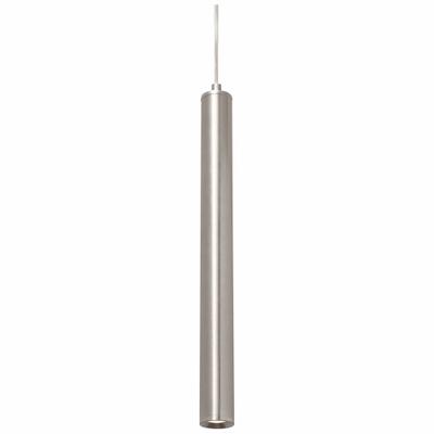 AFX INC. Pendant: 1 1/4 in Dia, 16 in Ht, Satin Nickel, 800 lm, 3000K, 9 W, 120 to 277V AC - Eli Pendant Lights