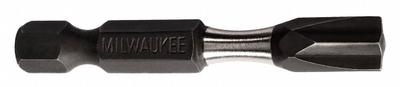 MILWAUKEE Power Bit: Power Bit, Imperial, ECX Head, #1 Bit Industry Size, Std, Impact Rated - ECX Bits