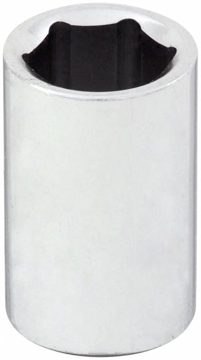 WESTWARD Socket: SAE, 1/4 in Drive Size, 5/16 in Socket Size, 6-Point, Std, Chrome - 1/4" Drive Hand Sockets
