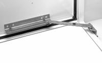 HOFFMAN Door Stop Kit: Securing Door Open, Steel (MPN ALGDSTOP2). Key specifications — Finish: Plated; Brand: HOFFMAN; Accessory Type: Door Stop Kit; Application: Securing Door Open; Material: Steel.
