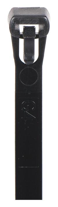 GRAINGER Cable Tie: Black, 12 in Lg, Max. 3 3/16 in Bundle Dia., 50 lb Rated, 500 PK (MPN 36J204). Key specifications — Outdoor Use: No; Color: Black; Brand: GRAINGER; Pack: Large Pack.