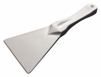 Scraper: Scraper, Non-Sterile, Polypropylene, 9 3/4 in Overall Lg, 4 3/8 in Overall Wd, White (MPN F36820-0001). Key specifications — Product Type: Scraper; Standards: FDA Compliant; Brand: APPROVED VENDOR; Color: White.