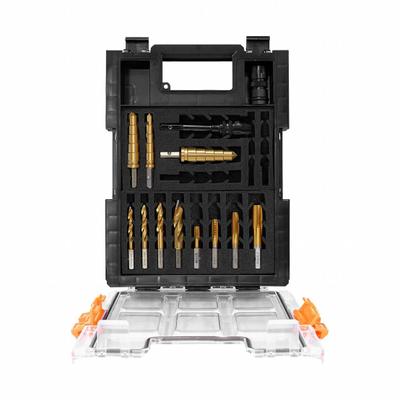 HOLEMAKER TECHNOLOGY Drilling Kits: 14 Pc, 1/4"-20 to 1/2"-13 Taps - VersaDrive Turbo Tip Impact Drill Bit & ImpactaTap Sets