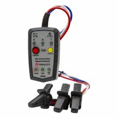 TRIPLETT Phase Rotation Tester: 45 Hz to 65 Hz, 75 V to 1,000 V, CAT IV 600V, For Three Phase (MPN PR600). Key specifications — Circuit Connection Type: Alligator Clips; Brand: TRIPLETT; CAT Safety Rating: CAT IV 600V.