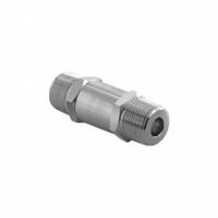 HAM-LET Check Valve: Poppet, Inline Valve Body, 3/4 in Pipe Size, MNPT x MNPT, 316 Stainless Steel (MPN H-480-SS-N-3/4"-1/3 PSI). Key specifications — Brand: HAM-LET; Seat Material: 316 Stainless Steel.