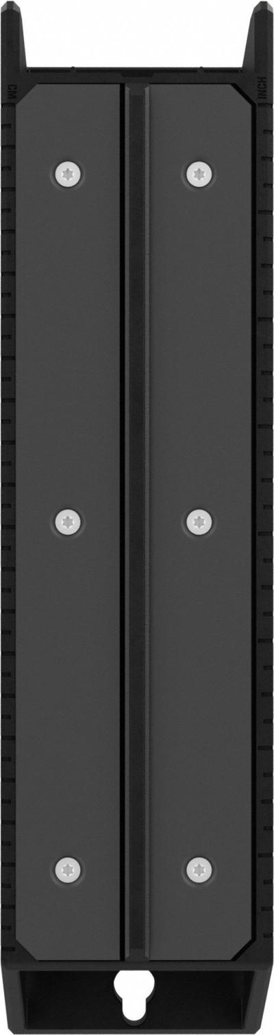 MILWAUKEE Laser Track Clip: Black, Laser Track Clip, 10 in Overall Ht, 2 5/8 in Overall Wd - Mounting Devices & Brackets